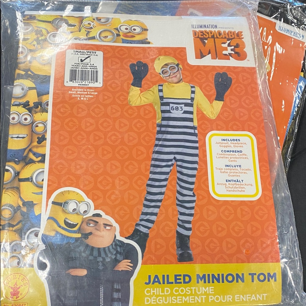 Despicable Me3.  Jailed minion Tom costume